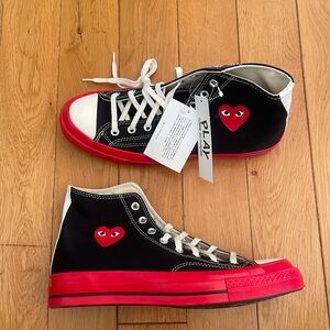Converse Chuck 70 PLAY Comme des GARÇONS CDG Hi Black / Red / Beige